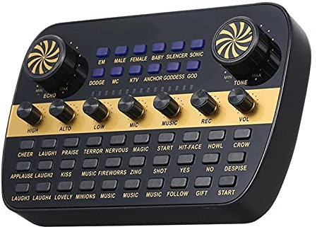 Professional Mixer Audio Bluetooth Digital Live Usb Sound Mixer With Microphone 7 Channels V8 Sound Card 48v Phantom Power Mp3 Computer Input Dj Mixing Console For Professional And Beginners