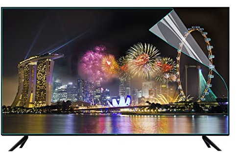 XRRX TV Screen Protector for 32-75 Inch - Matte Anti-Glare, Anti Blue Light Anti-UV Protector Film for LCD, LED, 4K OLED & QLED HDTV / 34in 815x345mm