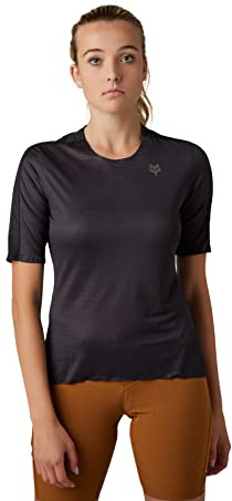 Fox Racing - Womens Flexair Ascent Ss Jersey,Black,L