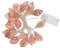 Marhynchus 20 LED-Rosenlichter, Blumen-Lichterketten, Batteriebetriebene Hängeleuchten für Schlafzimmer, Valentinstag, Muttertag, Frühling, Zimmerdekorationen