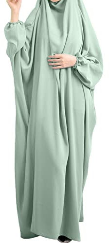 CheChury Muslim Damen Gebetskleidung für Frauen Hijab Kleid Gebet Jilbab Kleidung für Muslimische Kleider Damen Lange Ärmel Burka Ganzkörper Beten Niqab Roben Ärmel Roben Strickjacke Ramadan Kleid