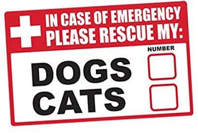 3D Hunde Aufkleber Autoaufkleber 13 cm Auto Styling Notfall Pet Rescue Hunde Katzen Vinyl Aufkleber First Responder Fire Safety Bumper Zubehör