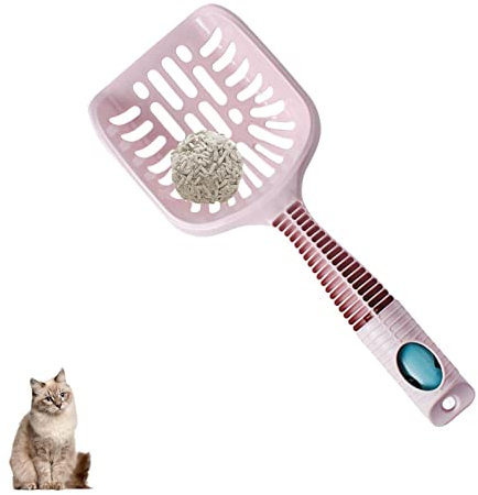 Jildouf 10 paletta per lettiera sospesa, paletta per lettiera con sacchetto della spazzatura, paletta per lettiera per gatti, strumento di pulizia per gatti, paletta per lettiera per gatti