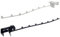 XINGSUI 2 Pcs Over Door Hanging Rail,Adjustable Over The Door Ironing Hooks Holder,Suitable for Hanging Clothes Coats Towels Hats Scarves Purses Keys(1 Black+1 White,30cm)