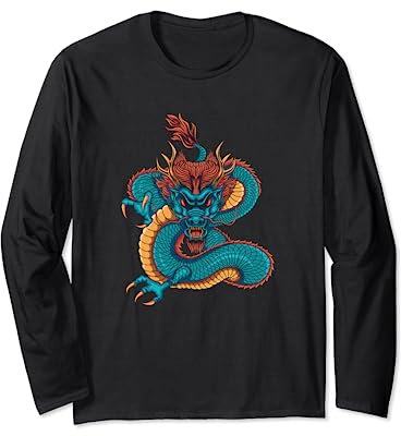 Colorful Dragon Long Sleeve T-Shirt