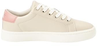 Calvin Klein Jeans Classic Cupsole Laceup, Sneaker Donna, Bianco (Eggshell/Ash Rose), 36 EU