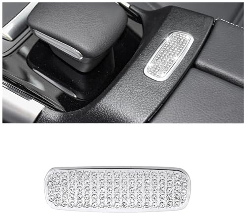 BLINGOOSE Bling Zubehör für Mercedes W177 GLA CLA GLB A Klasse 2022 2021 2020 Glitzer Armlehnen Box Schalter Abdeckung Auto Innen Knopf Dekoration Dekor Aufkleber Metall Crystal