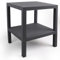 DIVCHI 2 Tier Side End Table Nightstand Coffee Tables Storage Bedside Office Living Room Bedroom Small Narrow Space Sofa Table (Grey)