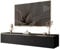 lukmebel - TV-Schrank Sideboard für Wohnzimmer Lowboard TV-Board Fernsehschrank - Fernsehtisch RTV-Schrank Hängend - 180x40x32 - Schwarz Matt Gold - Aurora