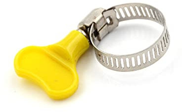 EQQHJL Colliers de Serrage Jubilee Clip Colliers de ser Lot de 6 Tubes Papillon en Acier Inoxydable avec poignée en Plastique for Brassage à Domicile(18 29mm)