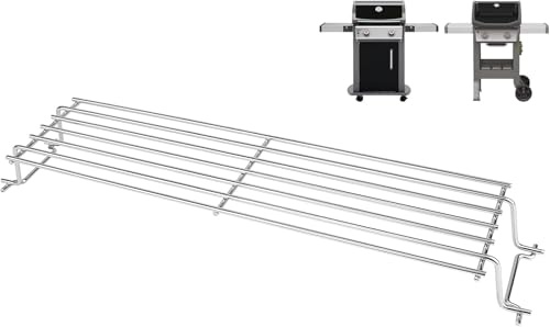 QuliMetal Foldable Stainless Steel Warming Rack for Weber Spirit 200 & Weber GS4 Spirit II 200 Series (2017 and Newer), Weber Spirit E/S-210, E/S-220 with Up Front Control, Replaces for Weber 67026