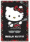tcagd Hello Kitty 1 Leinwand-Poster, Wandkunst, Dekordruck, Bild Gemälde für Wohnzimmer, Schlafzimmer, Dekoration, 30 x 45 cm