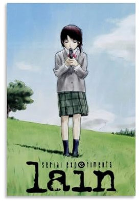 Serial Experiments Lain Lain Iwakura Anime Poster Dekorative Malerei Leinwand Wandkunst Wohnzimmer Poster Schlafzimmer Malerei,Wandkunst Bilddruck Moderne Familienzimmer Dekor 08x12inch(20x30cm)