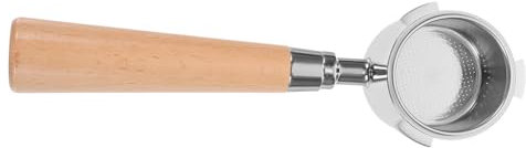 Ciieeo -scald Bodenloser Siebträger Espresso-kaffeezubehör Holzgriff Ersatz für Siebträger Einfaches Design