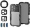 NEEWER 16 Pro Käfig Cage Schnellwechsel Video Rig Handy Stabilisator kompatibel mit iPhone 16 Pro mit Adaptern für 67mm Filter, 17mm Objektiv und T Montage Lens Zugriff auf die Kamera Steuerung, PA073