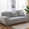 Odot Sofa Überzug,Bonbonfarben Sofabezug Ecksofa,Couch Überzug für 1/2/3/4 Sitzer,Modern Sofa Überzug,Elastische sofabezug L Form rutschfest Sofaschoner für Schmücken (2 Sitzer,Silber)