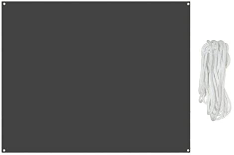 Auvent rectangulaire gris foncé pour terrasse, balcon, piscine et jardin - Résistant aux intempéries et aux UV - 1,7 x 2 m