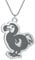 Extinct Dodo Vogel Gummi Tier Anhänger Halskette für Männer und Frauen Einfache Schmuck Party Geschenke