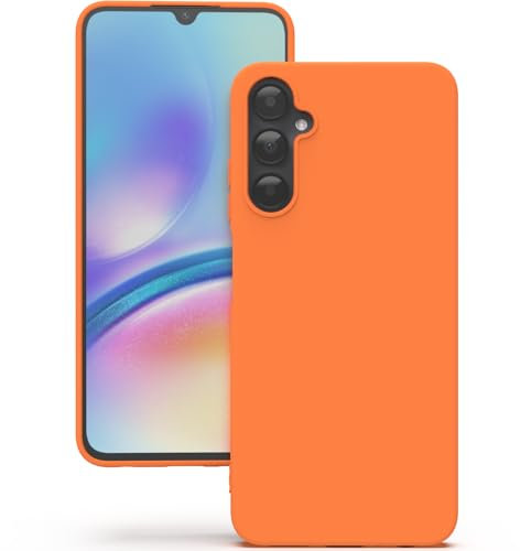 YATWIN Silicone Case for Samsung Galaxy A05s, Soft-Touch, Shockproof, DustProof, Antiskid Phone Cover for Samsung Galaxy A05s - Orange