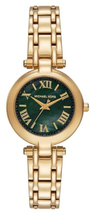 Michael Kors Laney Watch für Damen, Quarz-Dreizeigerwerk mit Edelstahlarmband