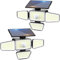 Peasur 318LED Solar Security Lights Outdoor Motion Sensor, 4 Adjustable Heads Solar Lights Outdoor Garden, Waterproof Wall Mount Wireless Solar Powered Flood Light for Garage Yard Door-2 Pack