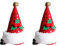 SEAYACK Weihnachtsmütze Haarspange Nikolausmütze Kopfschmuck Weihnachten Haarspange Frauen Weihnachten Party Tiaras Plüsch Fascinator Hut