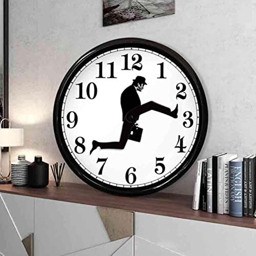 TARSHYRY Flip Clock, Ministerium für Dumme Spaziergänge Uhr Dumme Spaziergang Wanduhr Schmelzuhr Kit Kat Uhr für Schlafzimmer Küche Wohnzimmer, Neuheit Home Decor S