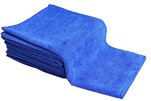Cabilock 1 Jeu Serviette De Nettoyage De Microfibre Éponge Ultra Absorbante pour Voitures Et Instruments Optiques sans Rayures Durable Bleu 8 Pièces
