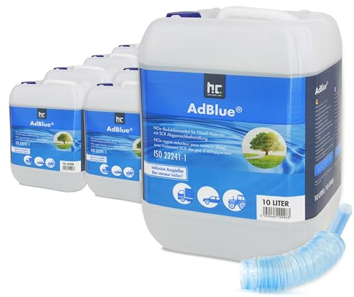 Höfer Chemie AdBlue 20 x 10L inkl. Ausgießer | Harnstofflösung für Diesel Autos - Kanister mit Ausgießer - Reduziert Giftige Stickoxide