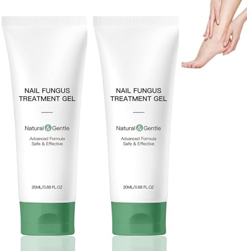 2 Pack Nail Fungus Treatment Gel – Fast-Acting Toenail & Fingernail Repair, Natural Formula Restores Nail, Strengthens & Improves Appearance, Promotes Healthy Growth