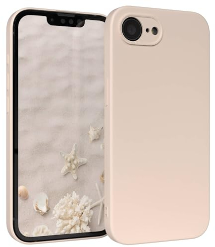 EAZY CASE - Silikonhülle für iPhone 17e Hülle Silikon Case Beige weich stoßfeste Handyhülle Schutzhülle mit Kameraschutz Dünn Premium Schutz Cover TPU Phone Bumper in Pastell Taupe Matt