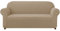 subrtex kariert Sofabezug Sofahusse Sesselbezug Stretchhusse Sofaüberwurf Couchhusse Spannbezug(2 Sitzer,Sand)
