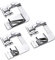 CKPSMS Marque - # KP-19012 Pied pour Ourlet roulé Compatible avec Singer, Brother, Janome & Autre Adaptateur à Tige Basse + (3 Tailles de Pied pour Ourlet roulé)