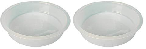 perfk 2 X Plastic Bird Feeding Station Tray Seed Food Dish Feeder Durable For Peanut Butter, Fruit