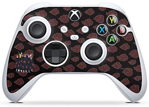 DeinDesign Skin kompatibel mit Microsoft Xbox Series S Controller Folie Sticker Akatsuki Naruto Shippuden Offizielles Lizenzprodukt
