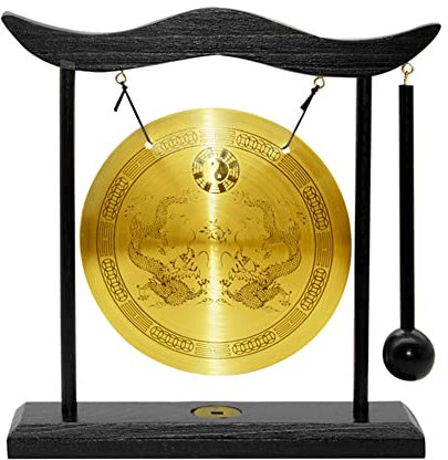 Hooshing Feng Shui Gong Messing Desktop Zen Art Home Decor Housewarming Congratulatory Blessing Gift