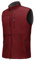 33,000ft Weste Herren Outdoor Wasserdichte Softshell Ärmellose Jacke Bodywarmer Fleece Weste Full Zipp Softshellweste Dunkelrot L
