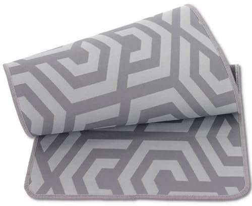 CASA TESSILE rutschfeste Küche 50 cm breit. AUSGEFALLENE GEOMETRISCHE Teppich Cucina Waschbar Waschmaschine, Corsia Lavendel - 120 cm.