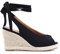 Scarpe Aperte con Laccio alla Schiava in Canvas Nero 37