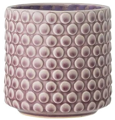 Nordring Retro Übertopf Vintage Pflanztopf für Zimmerplanzen Blumentopf Dotty M (12,5 cm ø), Mauve, Keramik