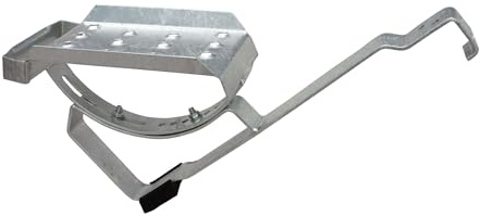 DAPRONA Dachtritt Set für gewellte Dachziegel 25cm, Dachtritte für Schornsteinfeger Silber, inkl. Montagematerial für sichere Dachbegehung