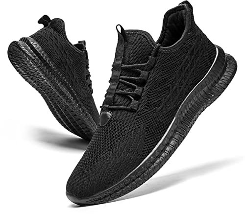 FUJEAK Damen Turnschuhe Sportschuhe Leichtgewichts Fashioh Sneaker Schuhe Straßenlaufschuhe Laufschuhe Walkingschuhe Schwarz 38