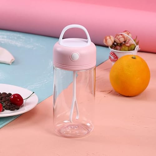 Électrique Shaker Bouteille Protéine Sports Mélangeur Café Lait Remuer Tasse Portable Automatique Mélange Tasses for Hommes Femmes (Color : Pink)