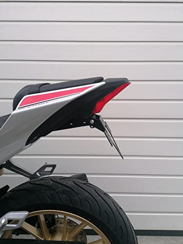 kurzer Kennzeichenhalter Yamaha YZF-R 125 ab2019 GroFaTec EVO Kennzeichenträger Nummernschild yzfr 125 Träger Halter kurzes Heck Heckumbau auch Modell 2023 Porta Targa