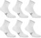 LANCETTI - 6 Paia di Calzini Corti Uomo o Donna in Cotone Filo di Scozia Traspiranti e Confortevoli Made in Italy, Bianco, 39-42