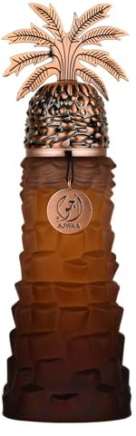 Lattafa Perfumes Ajwaa Eau de Parfum für Damen und Herren, 100 ml, Bergamotte, Elemi, Datteln und Zitrone
