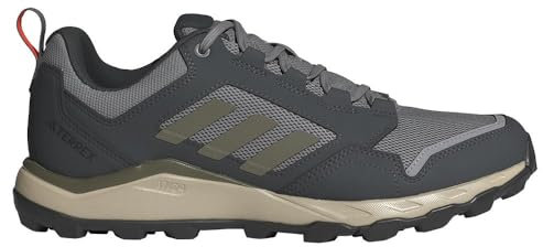 adidas Tracerocker 2.0 Trail Running Shoes, Zapatillas Hombre, Solid Grey Olive Strata Carbon, 46 EU