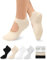 yeuG Grip-Pates-Socken für Damen, Yoga-Socken mit Griffen, oben offen, rutschfest, griffige Socken für Barre, Ballett, Barfußtraining