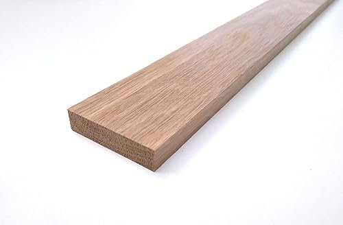 100mm breite Holzleisten Eiche massiv. 10mm stark. Schlageleisten, Holzriegel, Sondermaße. (80cm lang)