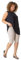 Roman Originals Knee Length Shorts for Women UK - Ladies Cropped Capri Stretch Bengaline Pants Crop Trousers Summer Legging Lounge Essentials Elasticated Casual Clothes - Natural - Size 18
